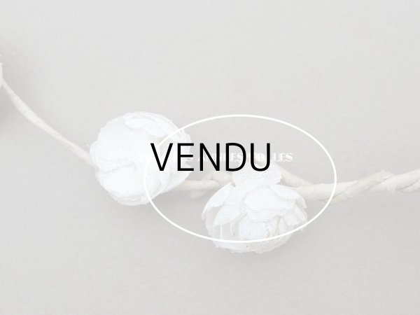 画像5: 【セール対象外】アンティーク 薔薇の布花のティアラ 花冠 初聖体 (5)