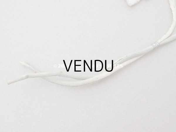 画像3: ＊蚤の市＊アンティーク パンジーの布花 ホワイトベージュ＆深紫 (3)