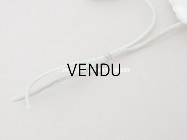 画像3: ＊蚤の市＊アンティーク パンジーの布花 ホワイトベージュ (3)