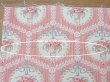 画像8: 【セール対象外】アンティーク  ローズパニエ柄 ファブリック 2点セット 81×49〜54cm & 35×60〜63cm (8)