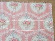 画像10: 【セール対象外】アンティーク  ローズパニエ柄 ファブリック 2点セット 81×49〜54cm & 35×60〜63cm (10)
