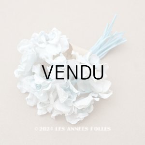 画像: アンティーク 菫の布花 パルマ菫 パウダーブルー 