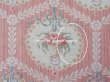 画像15: 【セール対象外】アンティーク  ローズパニエ柄 ファブリック 2点セット 81×49〜54cm & 35×60〜63cm (15)