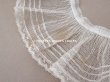 画像6: 【セール対象外】アンティーク フリルレース チュールレース エクリュ 85cm 6.3cm幅  (6)