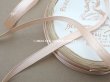 画像3: アンティーク シルク製 サテンリボン ピンクベージュ ポンパドール侯爵婦人 4.63m RUBANS EXTRA POUR LINGERIE (3)