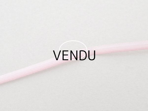 画像6: アンティーク  リボン刺繍 & ロココトリム用 シルク製 リボン 3.3m 3mm幅 ピンク&ボルドー (6)