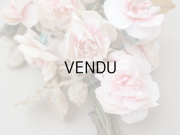 画像4: アンティーク 薔薇の布花のブーケ パウダーピンク  (4)