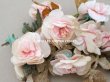 画像5: アンティーク 薔薇の布花のブーケ パウダーピンク  (5)