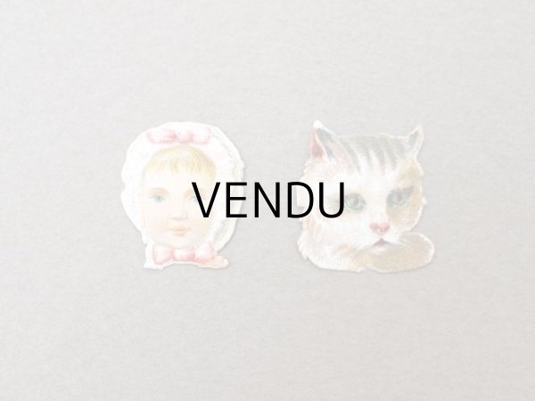 画像4: 1900年頃 アンティーク ダイカットクロモ 8点のセット (4)