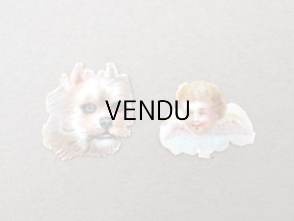 画像5: 1900年頃 アンティーク ダイカットクロモ 8点のセット (5)