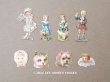 画像1: 1900年頃 アンティーク ダイカットクロモ 8点のセット (1)