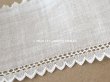 画像3: アンティーク スカラップレース 刺繍入り 5cm幅 コットンオーガンジー (3)