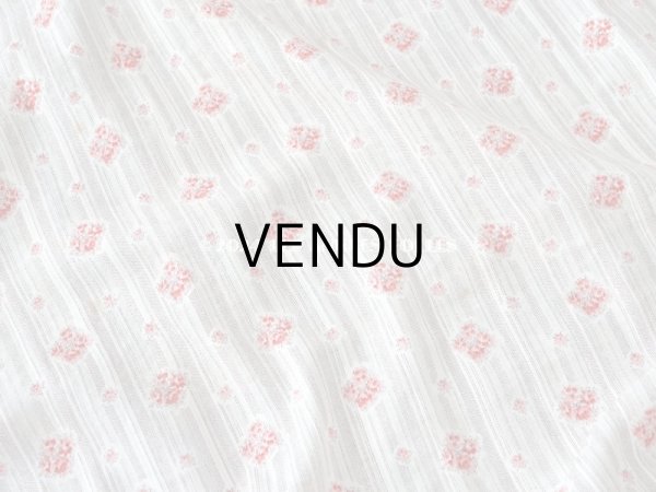 画像3: アンティーク  薔薇模様 コットン製 ファブリック 95×73cm (3)