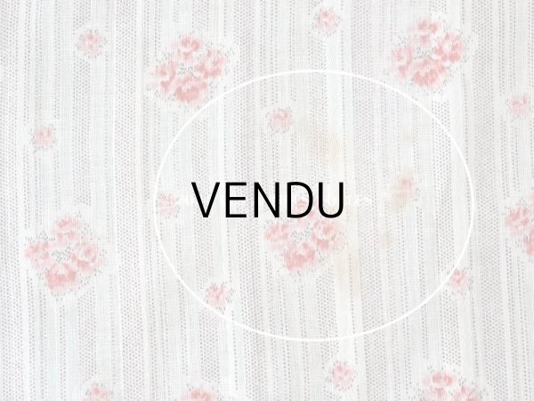 画像10: アンティーク  薔薇模様 コットン製 ファブリック 95×73cm (10)