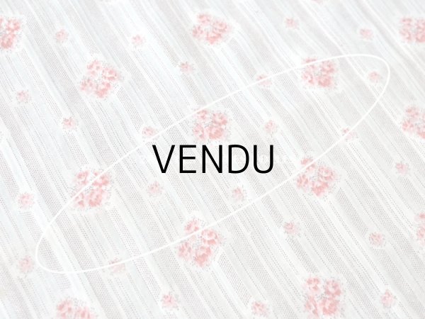 画像6: アンティーク  薔薇模様 コットン製 ファブリック 95×73cm (6)