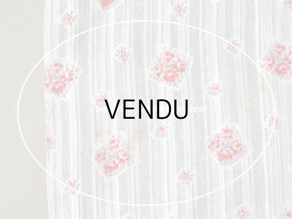 画像12: アンティーク  薔薇模様 コットン製 ファブリック 95×73cm (12)