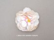 画像1: アンティーク パウダーピンクの薔薇の布花 クオーター・ロゼット咲き (1)
