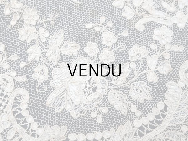 画像13: 18世紀末~19世紀初頭 アンティーク  アランソンレース 0.8m 12.4cm幅 ミュージアムピース (13)