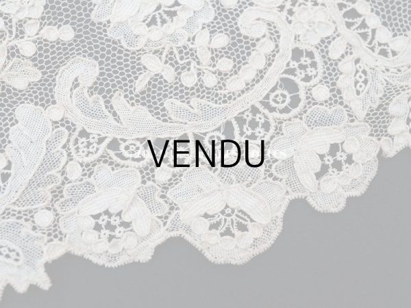 画像10: 18世紀末~19世紀初頭 アンティーク  アランソンレース 0.8m 12.4cm幅 ミュージアムピース (10)