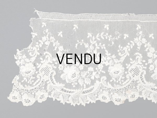 画像4: 18世紀末~19世紀初頭 アンティーク  アランソンレース 0.8m 12.4cm幅 ミュージアムピース (4)