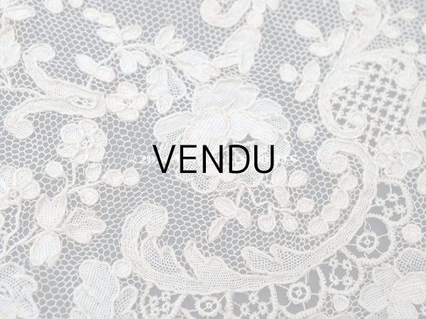 画像9: 18世紀末~19世紀初頭 アンティーク  アランソンレース 0.8m 12.4cm幅 ミュージアムピース (9)