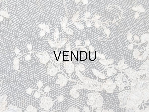 画像11: 18世紀末~19世紀初頭 アンティーク  アランソンレース 0.8m 12.4cm幅 ミュージアムピース (11)