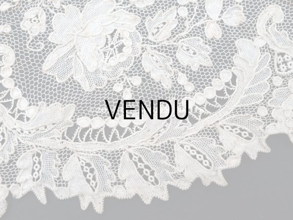 画像14: 18世紀末~19世紀初頭 アンティーク  アランソンレース 0.8m 12.4cm幅 ミュージアムピース (14)