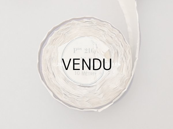 画像2: アンティーク グログランリボン スモーキーパープル 7.8m 38mm幅 (2)