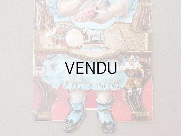 画像6: アンティーク 立体クロモ お菓子と少女 - AU BON MARCHE - (6)
