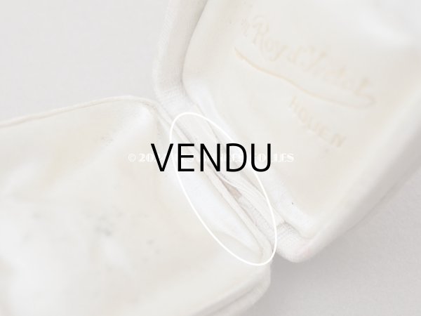 画像8: 1900年頃 アンティーク ジュエリーボックス  花模様のシルク地 (8)