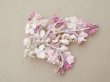 画像5: アンティーク ライラックの布花 ホワイト＆ピンク (5)