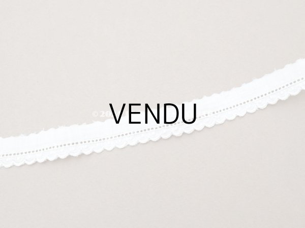 画像5: アンティーク スカラップレース ドット刺繍入り  (5)