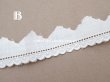 画像6: アンティーク スカラップレース ドット刺繍入り  (6)