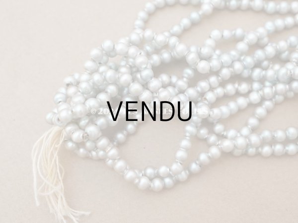 画像3: アンティーク サフィレット色 スフレビーズ ラウンド型 4mm 約750〜900ピースのセット 吹きガラス製ビーズ  (3)