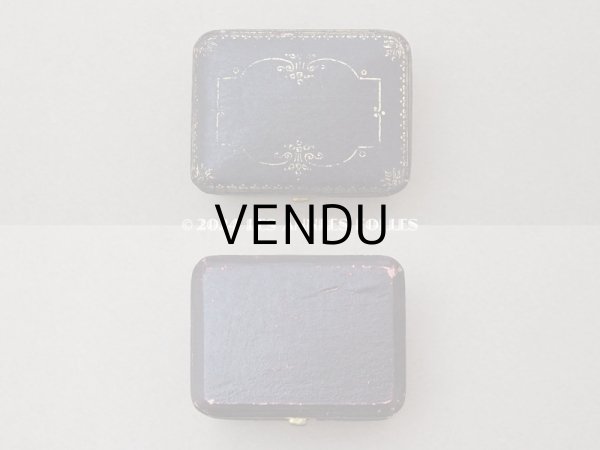 画像3: アンティーク 金彩入り ピアス用 ジュエリーボックス チョコレートブラウン (3)