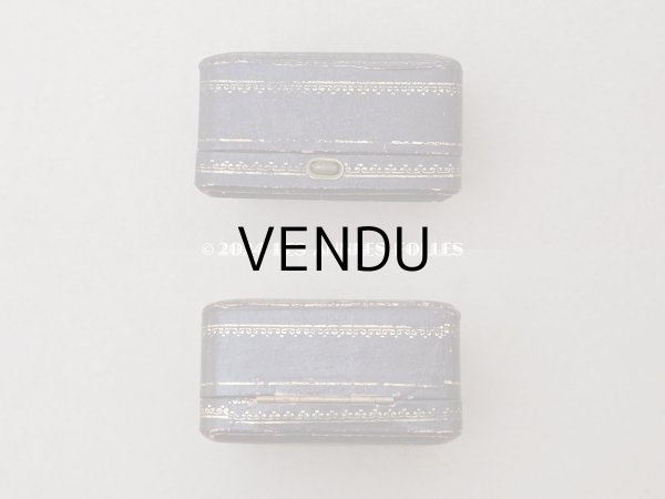 画像4: アンティーク 金彩入り ピアス用 ジュエリーボックス チョコレートブラウン (4)