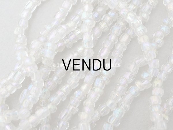 画像5: アンティーク オーロラ色 カット入り ガラスビーズ シードビーズ  (5)