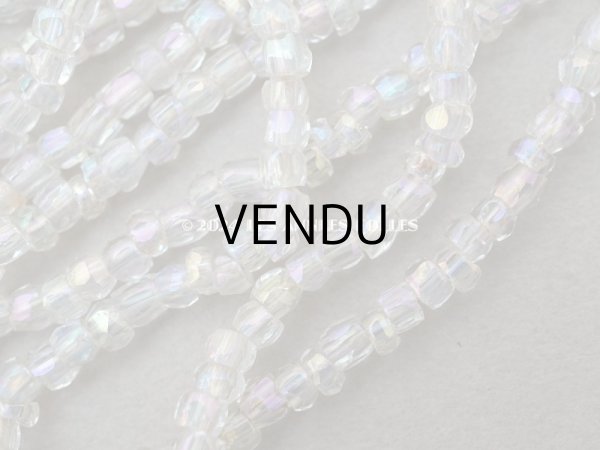 画像4: アンティーク オーロラ色 カット入り ガラスビーズ シードビーズ  (4)