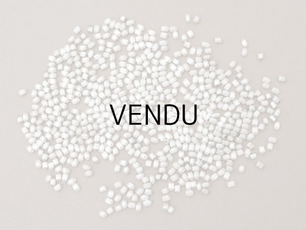 画像3: アンティーク 極小 スフレビーズ ライン入り 筒型 シルバー 3×5mm 600ピース 吹きガラス製ビーズ  (3)