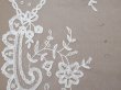 画像17: アンティーク ウェディングヴェール 花のモチーフ 約55×258cm アプリカシオン・アングルテール  (17)
