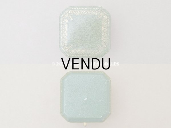 画像4: アンティーク 金彩入り リングボックス  ジュエリーボックス グリーン (4)