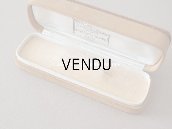 画像4: アンティーク ジュエリーボックス キャメル エパングル (4)