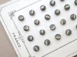 画像4: アンティーク マザーオブパール製 極小 ボタン 5mm 24ピース シェルボタン チャコールグレー (4)