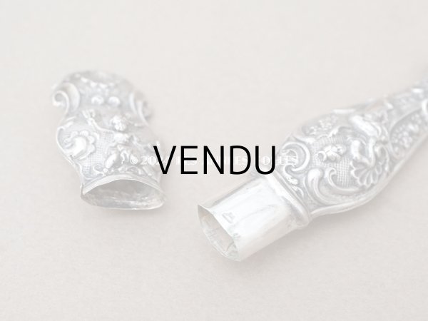 画像6: ＊蚤の市＊アンティーク シルバー製 天使のニードルケース ロココ調  (6)