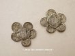 画像1: アンティーク 薔薇のモチーフ メタルレース 2点セット (1)