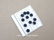 画像1: アンティーク ドール用 シルク製 くるみボタン 極小 7mm  マリンブルー 11ピースのセット (1)