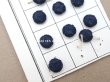 画像3: アンティーク ドール用 シルク製 くるみボタン 極小 7mm  マリンブルー 11ピースのセット (3)