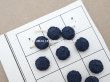 画像2: アンティーク ドール用 シルク製 くるみボタン 極小 7mm  マリンブルー 11ピースのセット (2)