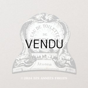 画像: アンティーク GUERLAIN パフュームラベル ATUANA - GUERLAIN PARIS -