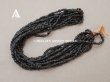 画像3: アンティーク スフレビーズ 黒 4×11mm 約220〜300ピース 吹きガラス製ビーズ   (3)